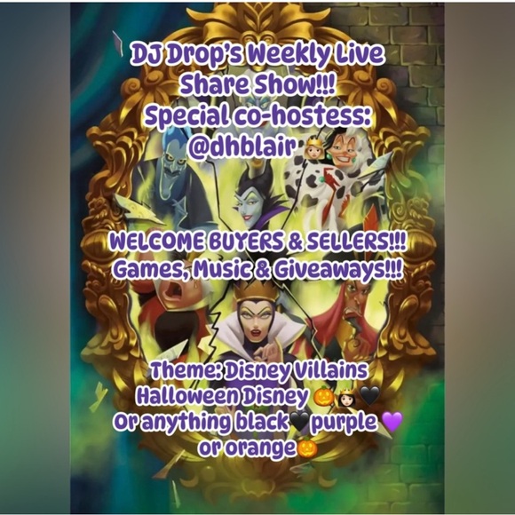 9/30 TUESDAY @ 6PM EST Disney Villains  Live Show Hosted by @dropthreadz827 - Picture 1 of 1